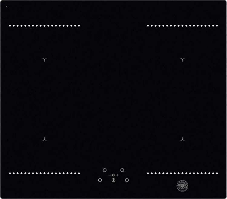P604IC1B2GNEE Bertazzoni inductiekookplaat zwart met vier kookzones en touchbediening