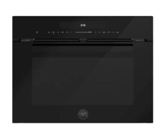 Bertazzoni combi magnetron inbouw 45cm zwart glas frontzicht