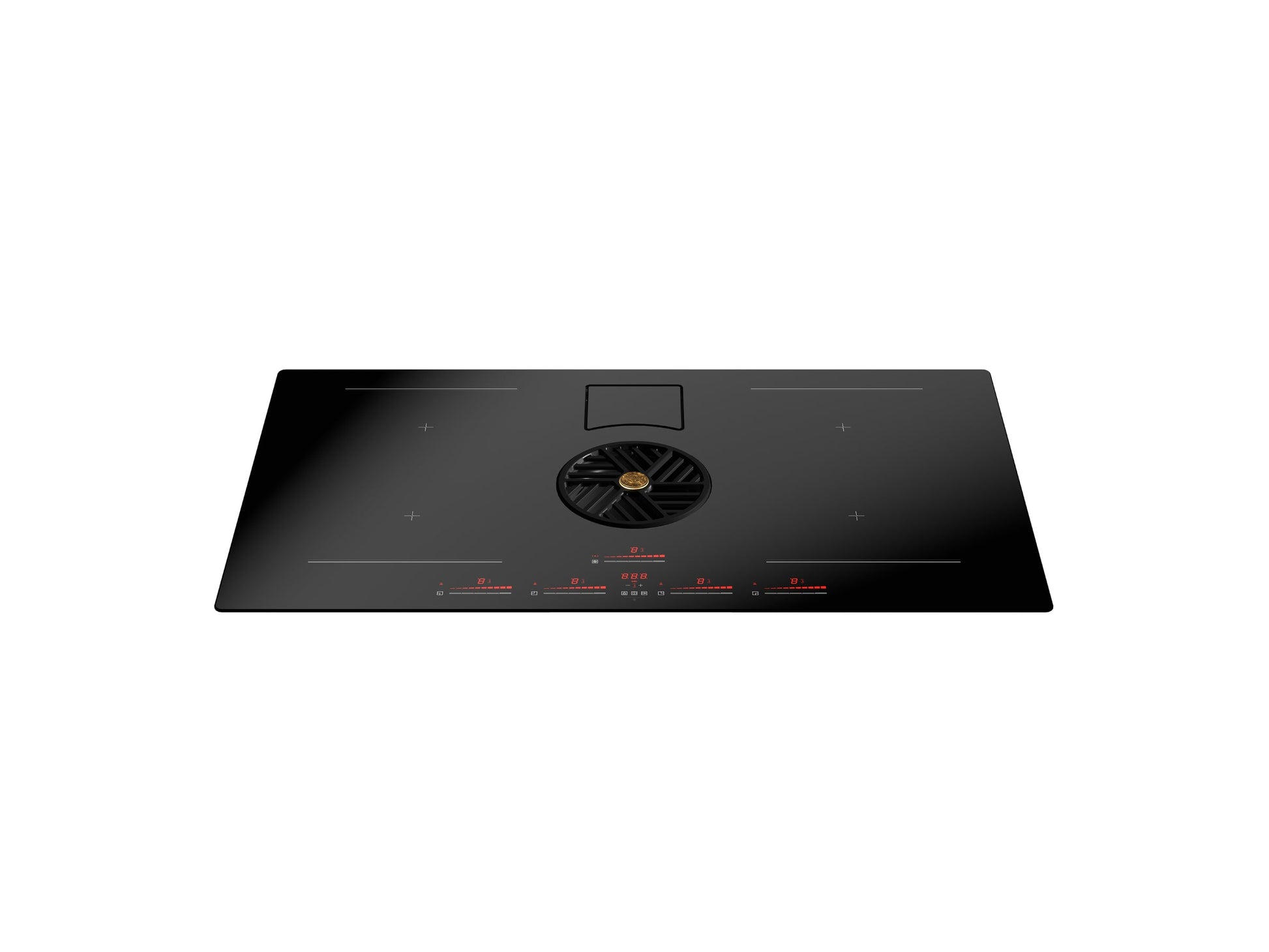 P804ICH2M37NT Bertazzoni inductiekookplaat 80 cm met 4 kookzones en werkbladafzuiging