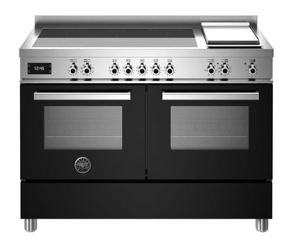 Italiaans topdesign Bertazzoni PRO125I2ENET inductiefornuis met roestvrij staal en vijf kookzones