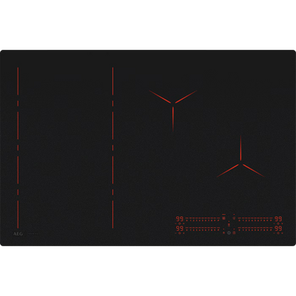 AEG PI6000S80 77cm induction cooktop with 4 zones, flex-bridge and Hob2Hood control