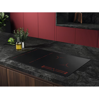 AEG PI6000S80 inductiekookplaat met 4 zones en flex-bridge functie, 77 cm breed, saphirrmatt design