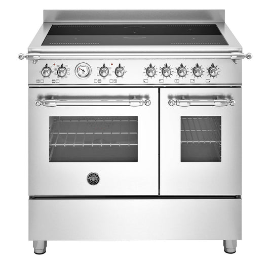 Bertazzoni HER95I2EXC2 fornuis uit Heritage-serie met dubbele oven en inductiekookplaat