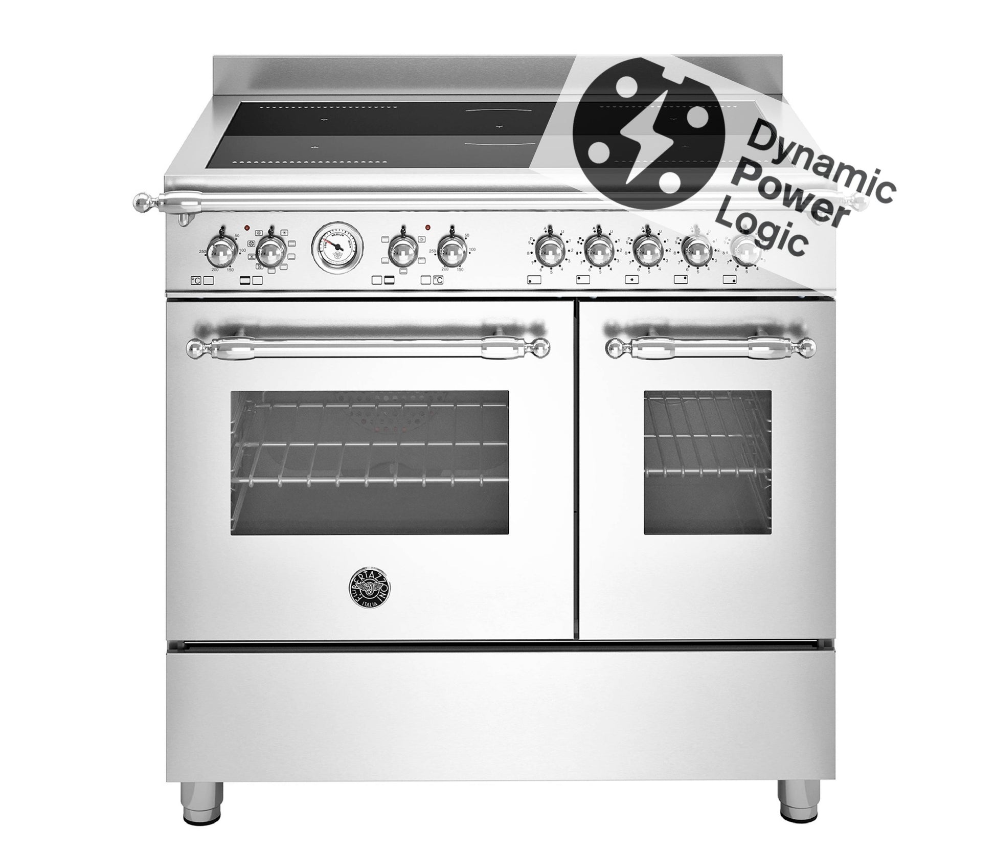 Bertazzoni Heritage-serie fornuis met dubbele oven en inductiekookplaat