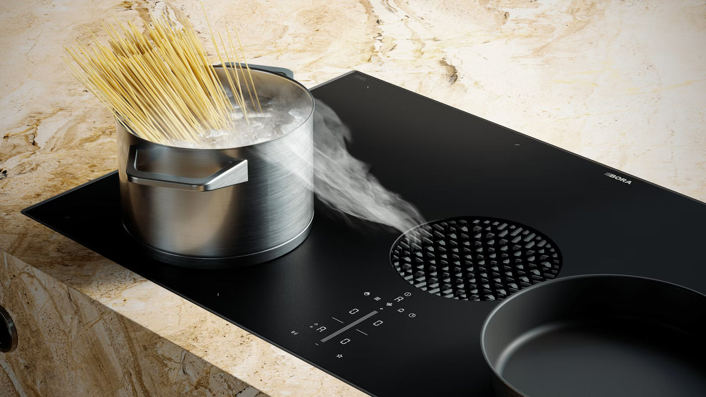 BORA PUXU2 inductiekookplaat met geïntegreerde afzuiging en strakke design