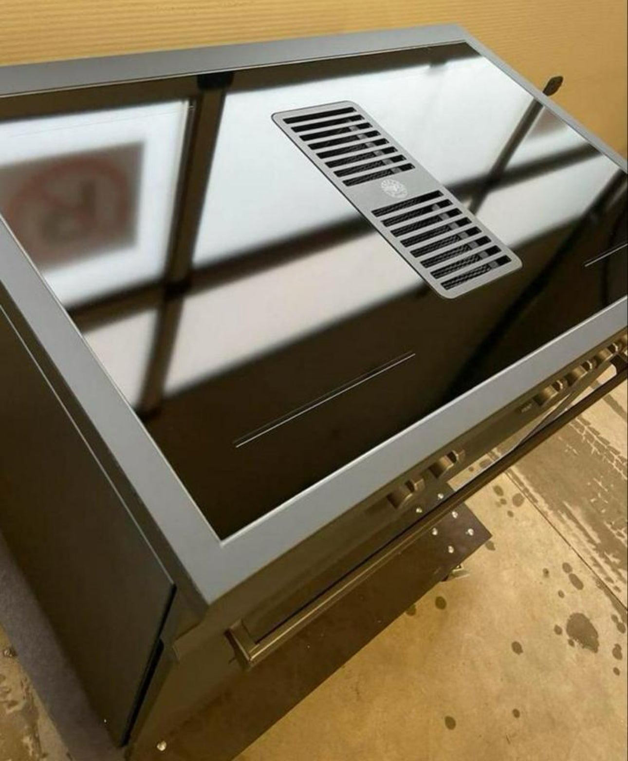 modern Air-Tec 90 cm fornuis met geïntegreerde werkbladafzuiging en inductiekookplaat